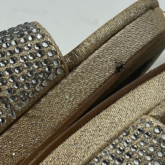Badgley Mischka | American Glamour Sparkle Glitter Heels Size 10 - Picture 9 of 12